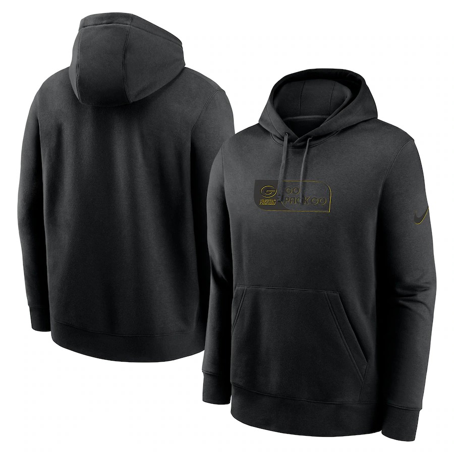 Men green bay packers black style 2024 NFL hoodie->los angeles chargers->NFL Jersey